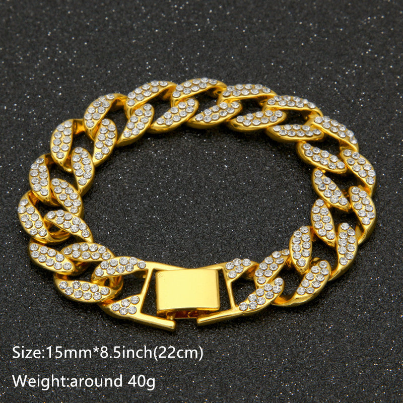 Slim Polished Steel Gold Men's Luxury Bracelet Link | Konga Online Shopping