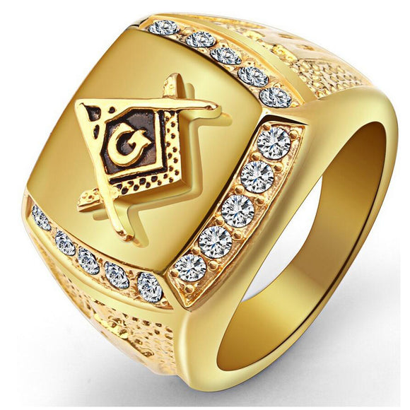 Stainless Steel Cool Gold Ring
