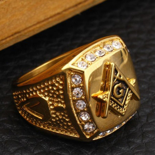 Stainless Steel Cool Gold Ring