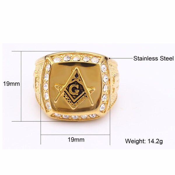 Stainless Steel Cool Gold Ring