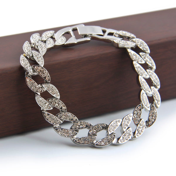 Gold Fully Iced Out Bracelet