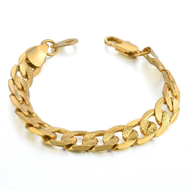 Gold Thick Icy Bracelet