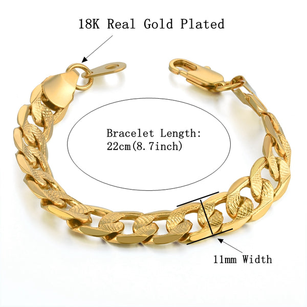 Gold Thick Icy Bracelet