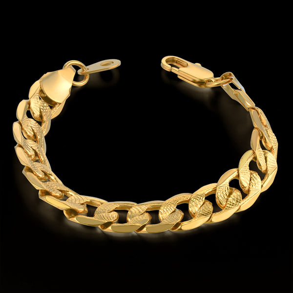 Gold Thick Icy Bracelet