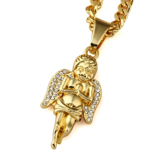 7-Style Golden Angel Pendant