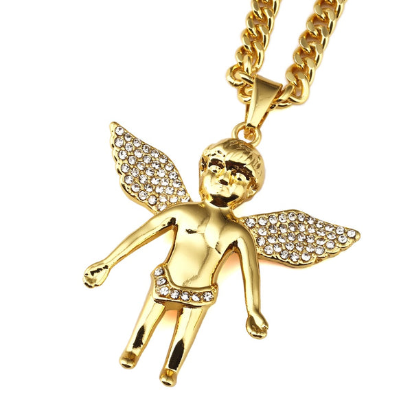 7-Style Golden Angel Pendant