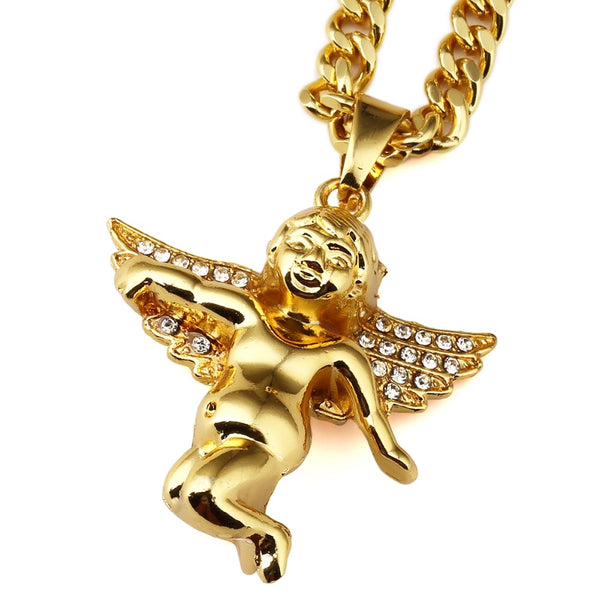 7-Style Golden Angel Pendant