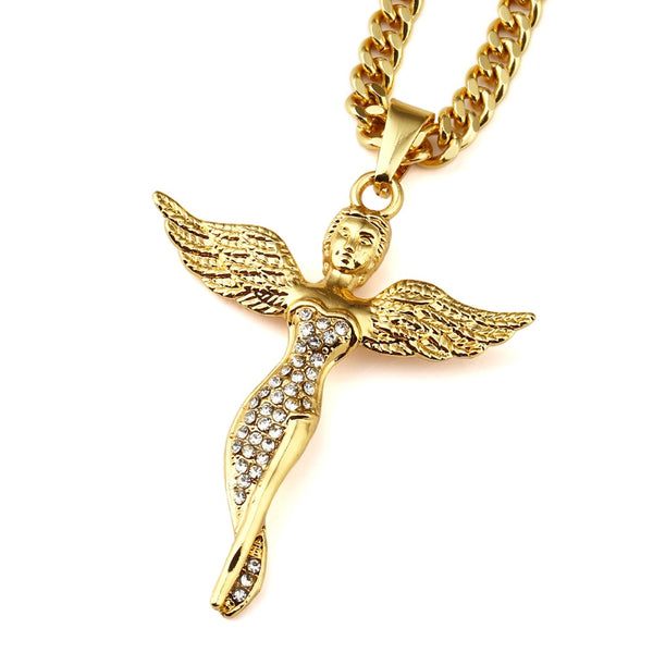 7-Style Golden Angel Pendant