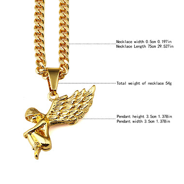 7-Style Golden Angel Pendant